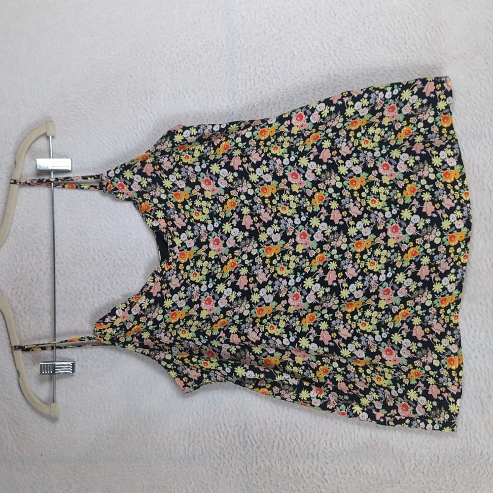 LOFT Women's Colorful Floral Spring Spaghetti Strap Tank Top‎ Size XS